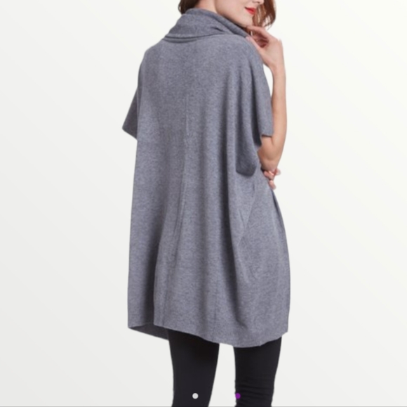 Simply Couture | Camel Cowl Neck Swing Tunic, Camel Brown L - Picture 9 of 12